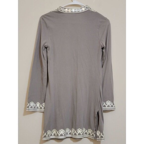 INC International Concepts Embroidery Long Sleeves Beige  SZ Small - Picture 2 of 6